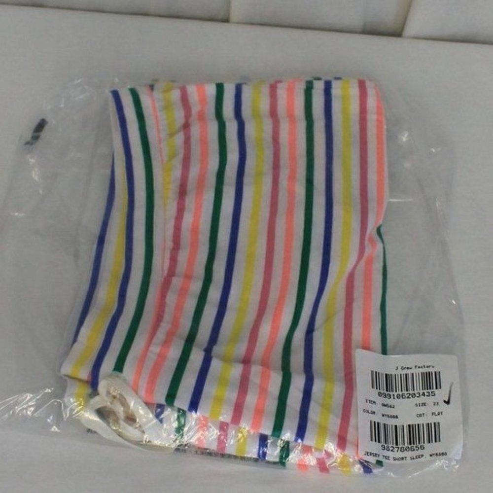 J Crew Factory Striped Jersey Pajama Short 2X - Picture 6 of 6